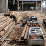 不法投棄を防止するために産業廃棄物の適正な分別管理を徹底している徳島の解体現場