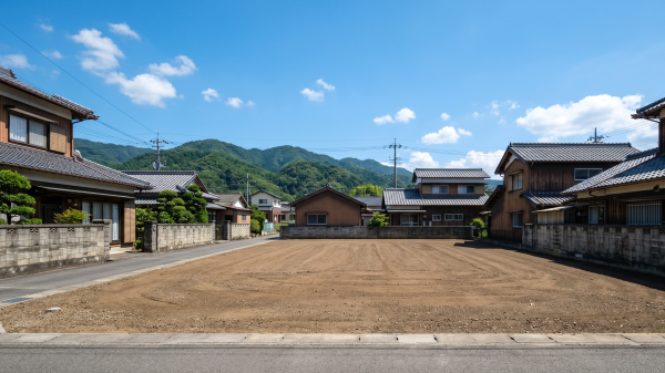 トラブルや失敗なく安全に解体工事が完了した、綺麗な更地の様子（徳島・阿南エリア）