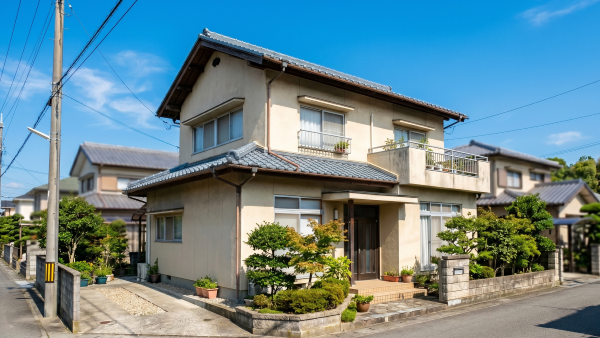 徳島で解体・取り壊しを検討される際によくある標準的な2階建て一戸建ての風景