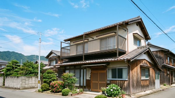 築40年の木造2階建ての居宅によくあるバルコニー、ライフスタイルの変化やメンテナンスを考えて撤去するのもあり。