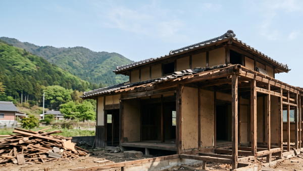 木造の解体見積相場は3-5万円です。