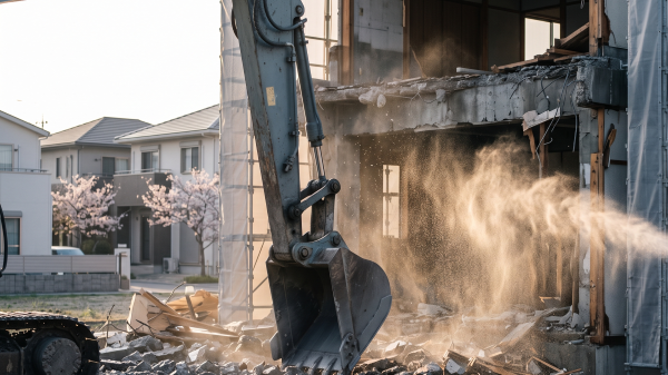 工事で発生する粉塵を0にすることはできませんが、散水することにより粉塵を減らすことができます。