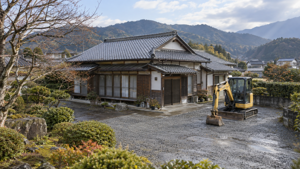 この家は80㎡以上あるので解体時に許可が必要になる。