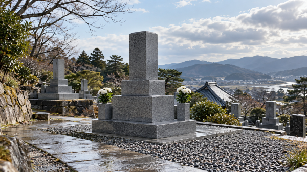 墓じまいの為、お墓を見に来た時の様子