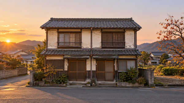 長屋を解体する前の様子