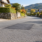 道路を修繕した様子