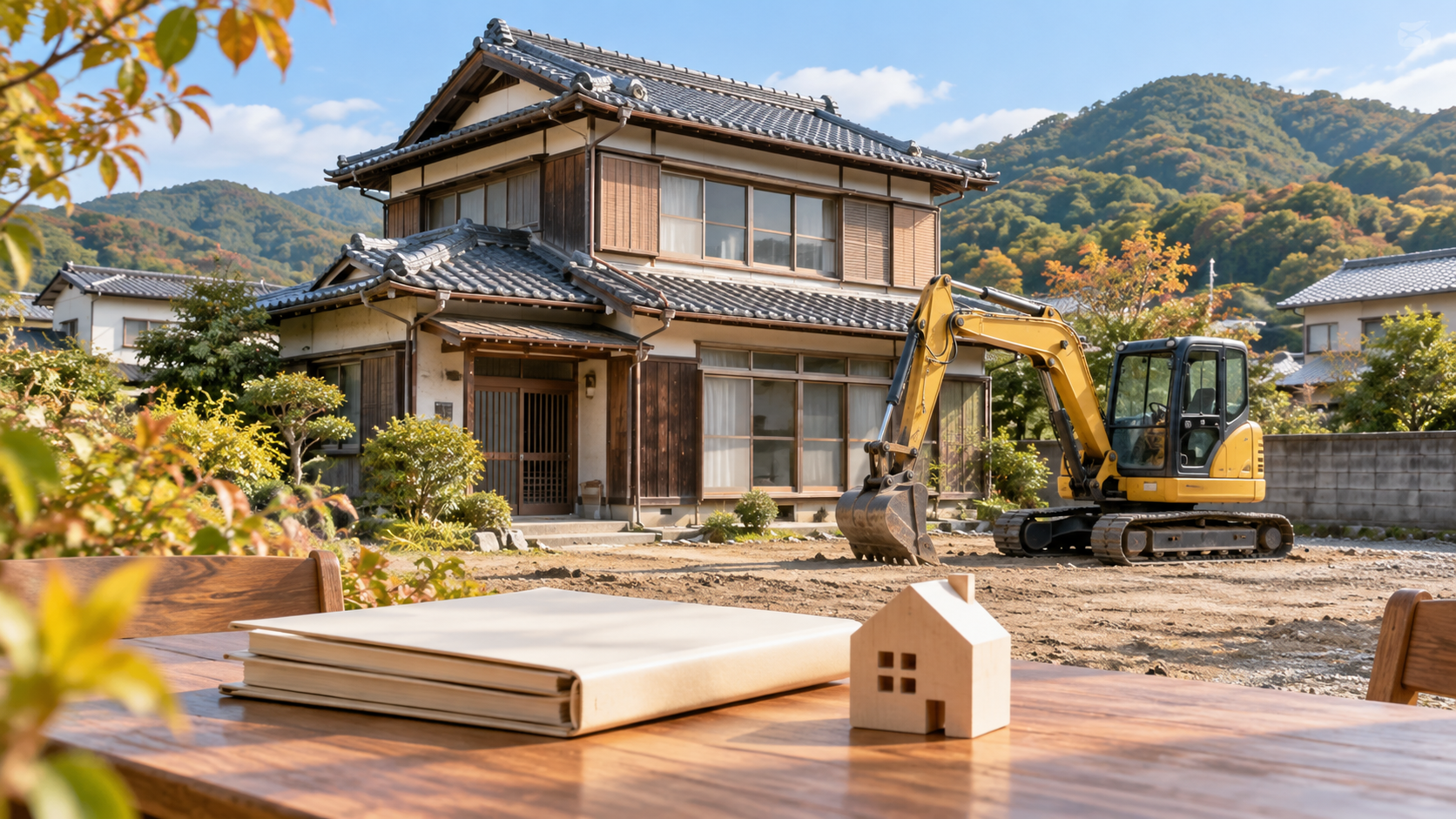 おすすめの解体業者に解体してもらっている様子